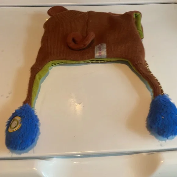 Flipeez Huggie monkey fun winter hat boys girls fleece knit beanie kids - Picture 11 of 16